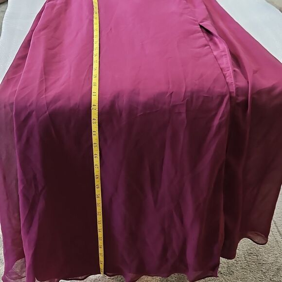 Azazie Women's Purple Maxi Gown Size A10 - Picture 13 of 14